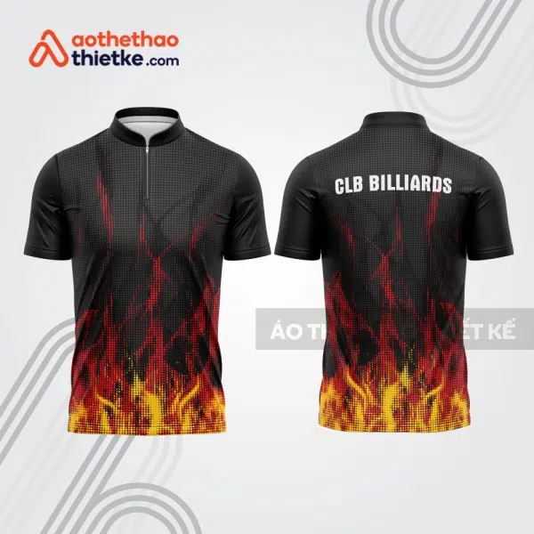 Mẫu thiết kế áo đồng phục thi đấu billiards bab686