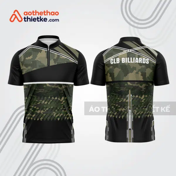 Mẫu thiết kế áo đồng phục thi đấu billiards bab690
