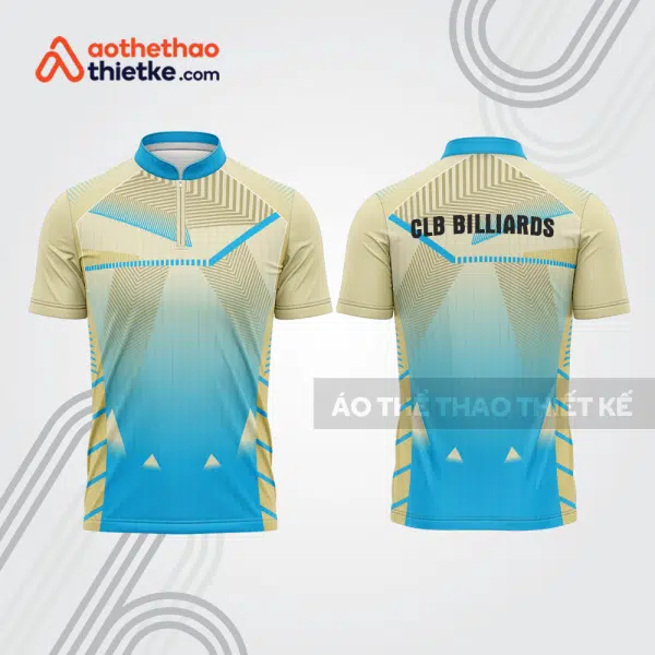 Mẫu thiết kế áo đồng phục thi đấu billiards bab693