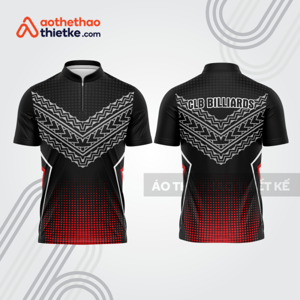 Mẫu thiết kế áo đồng phục thi đấu billiards bab698