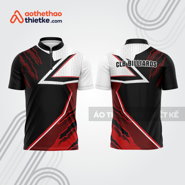 Mẫu thiết kế áo đồng phục thi đấu billiards bab707