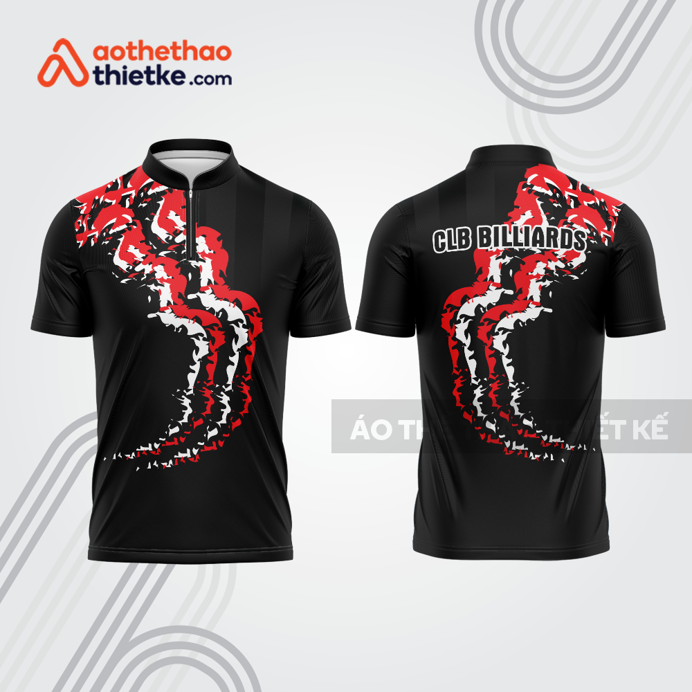 Mẫu thiết kế áo đồng phục thi đấu billiards bab714