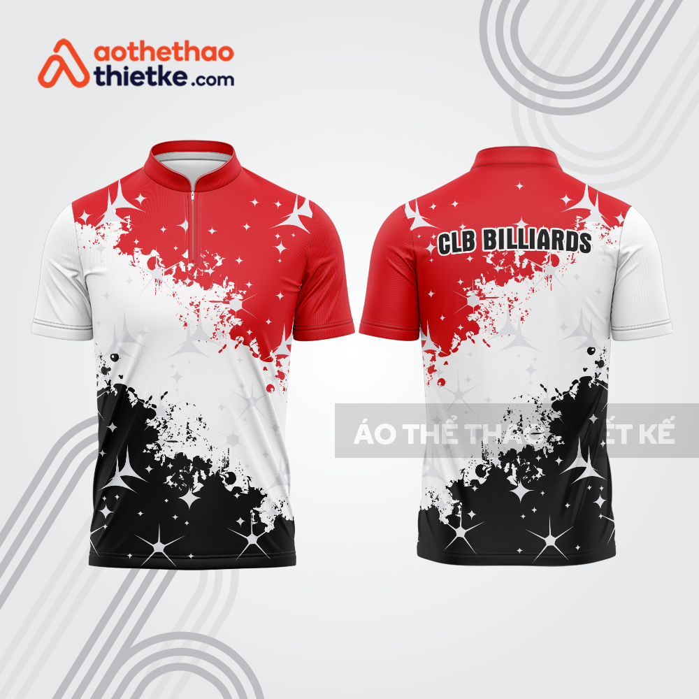 Mẫu thiết kế áo đồng phục thi đấu billiards bab743