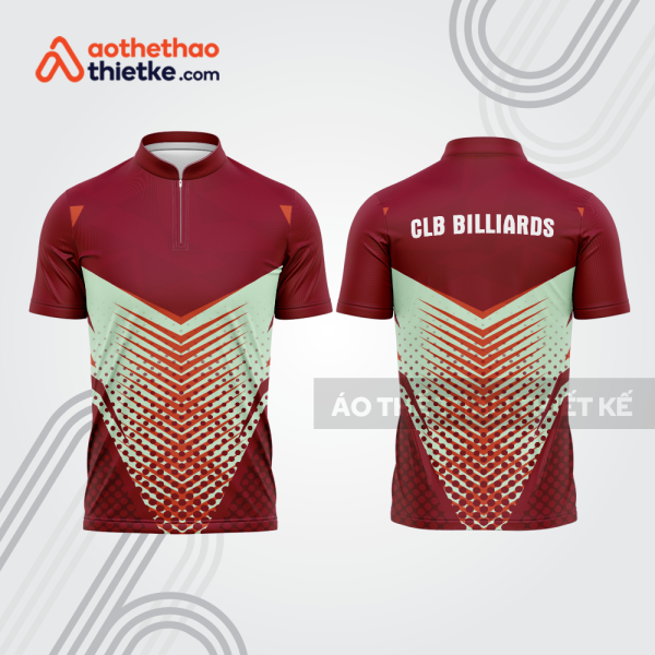 Mẫu thiết kế áo đồng phục thi đấu billiards bab745