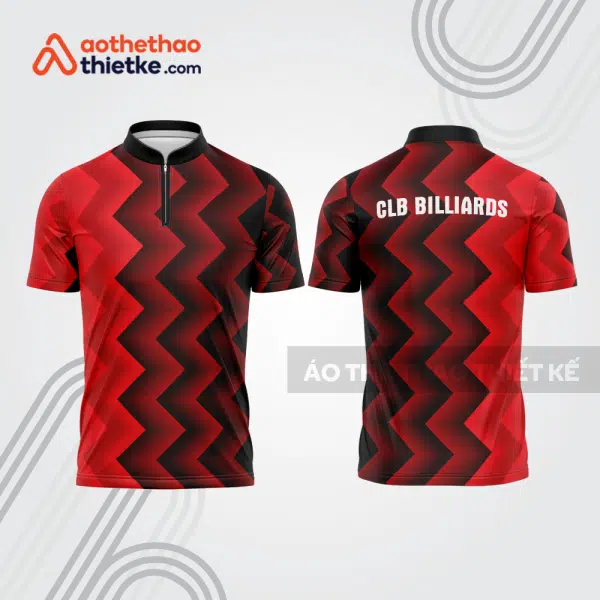 Mẫu thiết kế áo đồng phục thi đấu billiards bab747