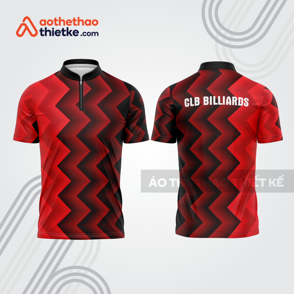 Mẫu thiết kế áo đồng phục thi đấu billiards bab747