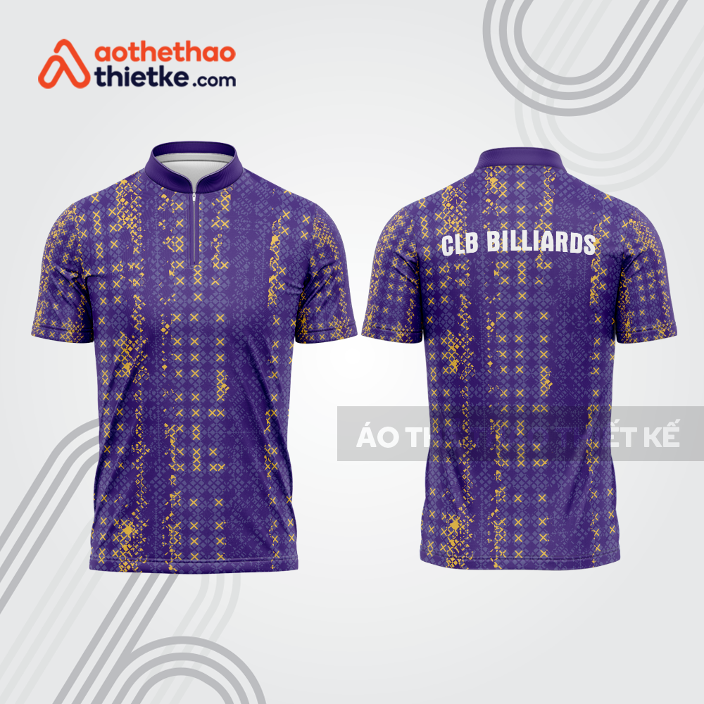 Mẫu thiết kế áo đồng phục thi đấu billiards bab758