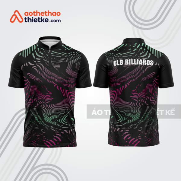 Mẫu thiết kế áo khóa kéo đồng phục CLB bida bab811