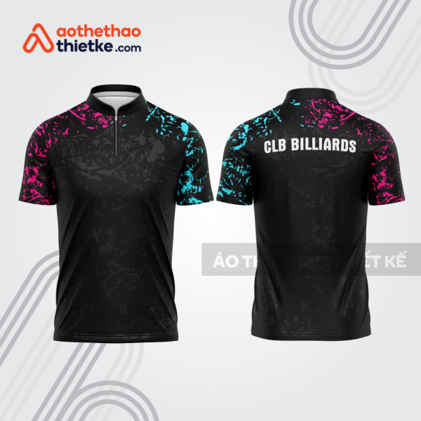 Mẫu thiết kế áo khóa kéo đồng phục CLB bida bab812