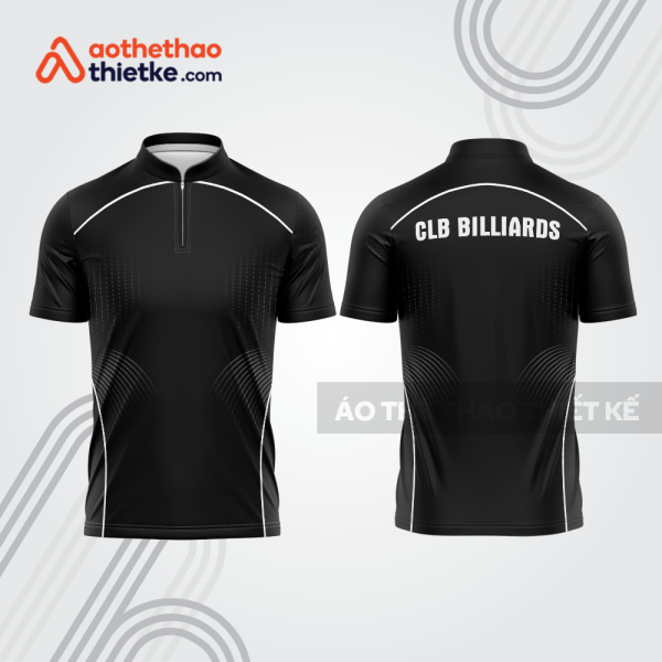 Mẫu thiết kế áo khóa kéo đồng phục CLB bida bab813