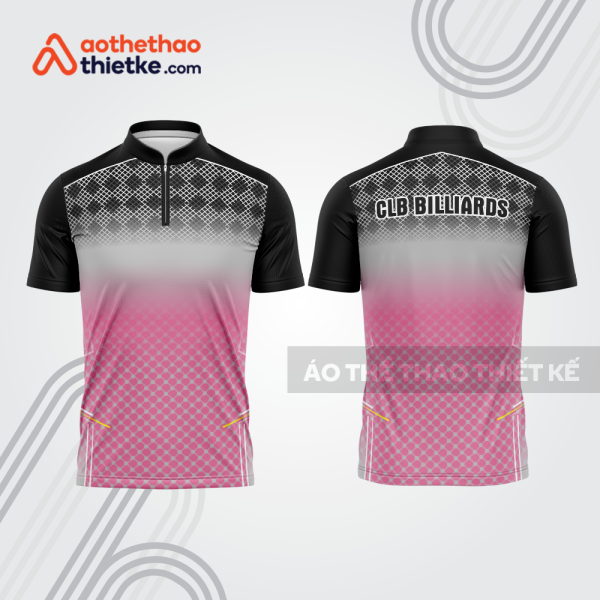 Mẫu thiết kế áo khóa kéo đồng phục CLB bida bab814