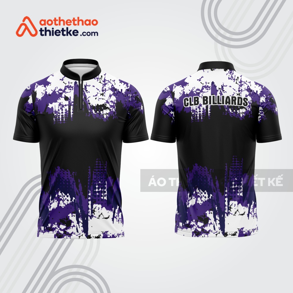 Mẫu thiết kế áo khóa kéo đồng phục CLB bida bab819