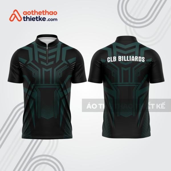 Mẫu thiết kế áo khóa kéo đồng phục CLB bida bab822