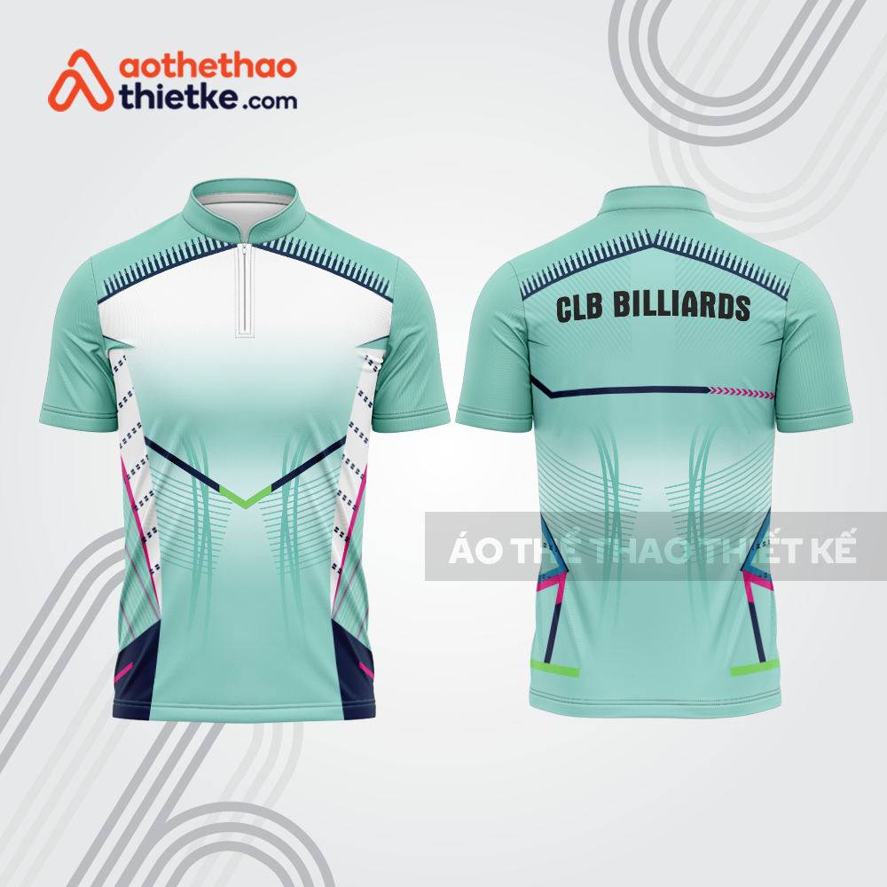 Mẫu thiết kế áo khóa kéo đồng phục CLB bida bab825