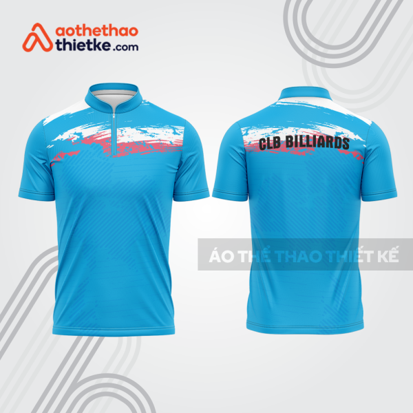 Mẫu thiết kế áo khóa kéo đồng phục CLB bida bab826