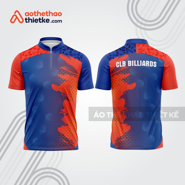 Mẫu thiết kế áo khóa kéo đồng phục CLB bida bab828