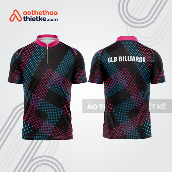 Mẫu thiết kế áo khóa kéo đồng phục CLB bida bab832