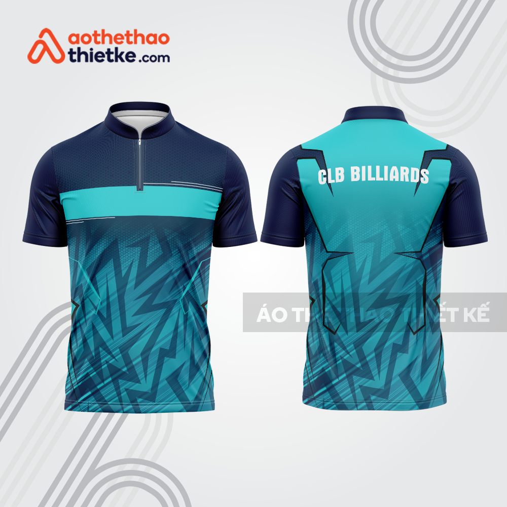 Mẫu thiết kế áo khóa kéo đồng phục CLB bida bab834