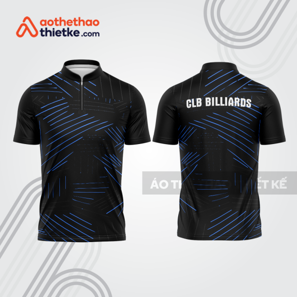 Mẫu thiết kế áo khóa kéo đồng phục CLB bida bab837