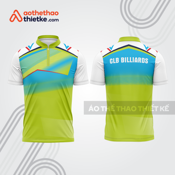 Mẫu thiết kế áo khóa kéo đồng phục CLB bida bab838