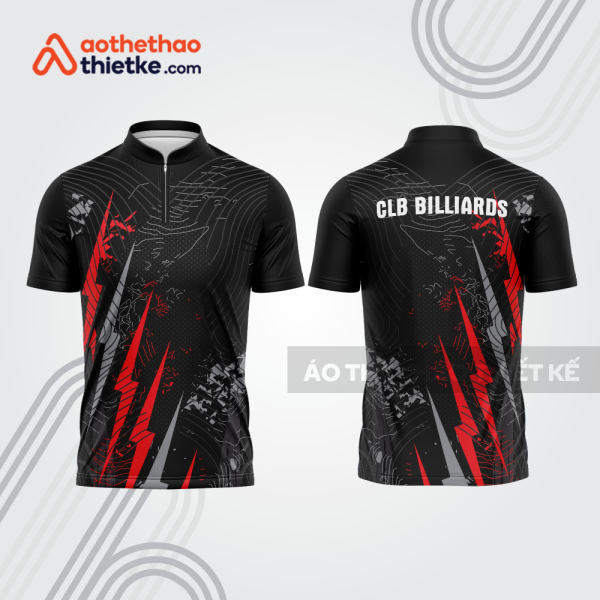 Mẫu thiết kế áo khóa kéo đồng phục CLB bida bab841