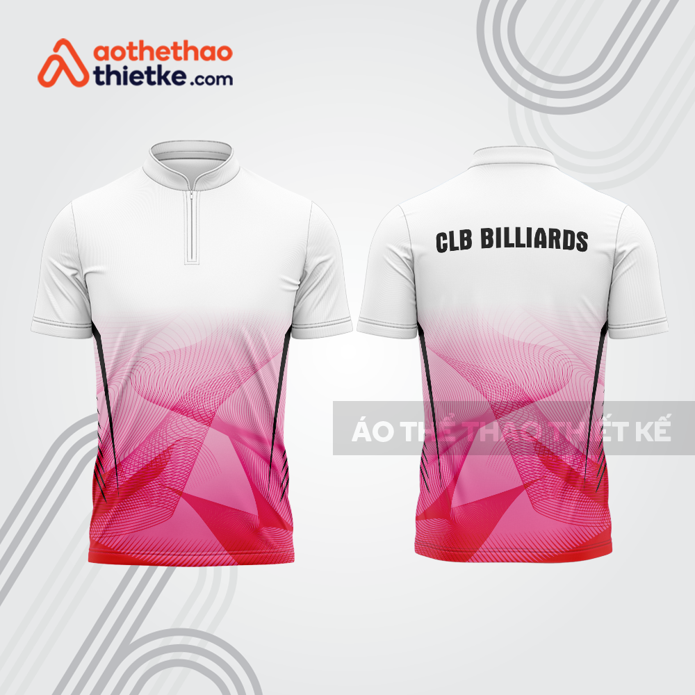 Mẫu thiết kế áo khóa kéo đồng phục CLB bida bab843