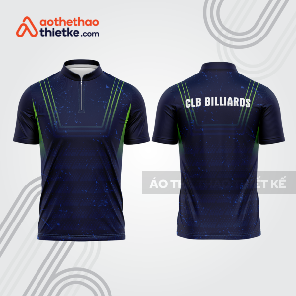 Mẫu thiết kế áo khóa kéo đồng phục CLB bida bab844