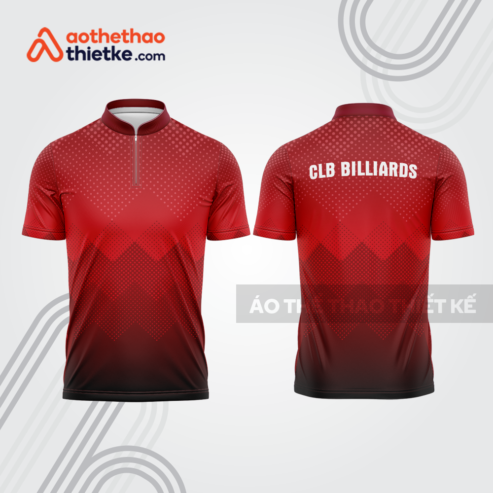 Mẫu thiết kế áo khóa kéo đồng phục CLB bida bab847