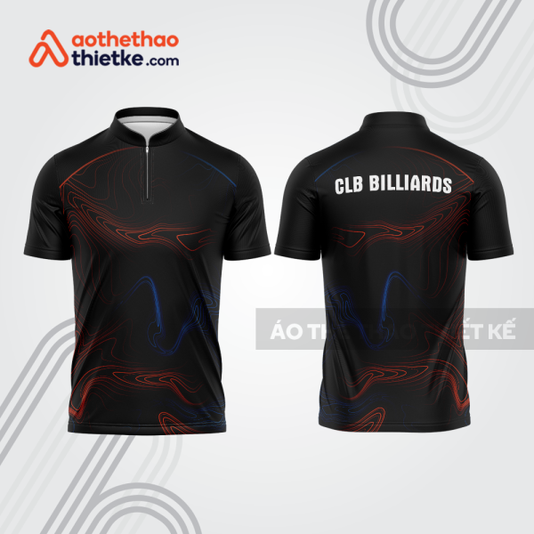 Mẫu thiết kế áo khóa kéo đồng phục CLB bida bab849