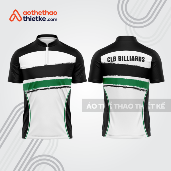 Mẫu thiết kế áo khóa kéo đồng phục CLB bida bab855