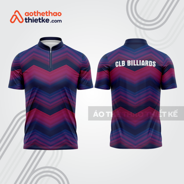 Mẫu thiết kế áo khóa kéo đồng phục CLB bida bab856