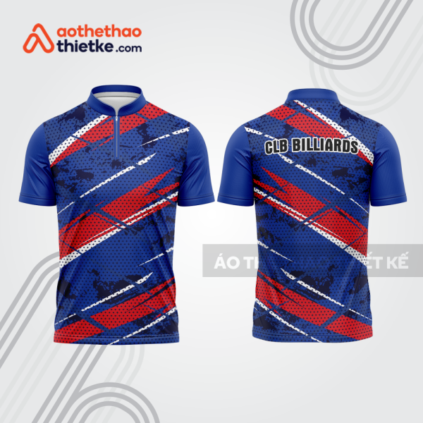 Mẫu thiết kế áo khóa kéo đồng phục CLB bida bab858