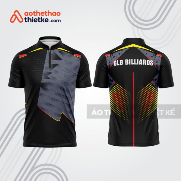 Mẫu thiết kế áo khóa kéo đồng phục CLB bida bab859