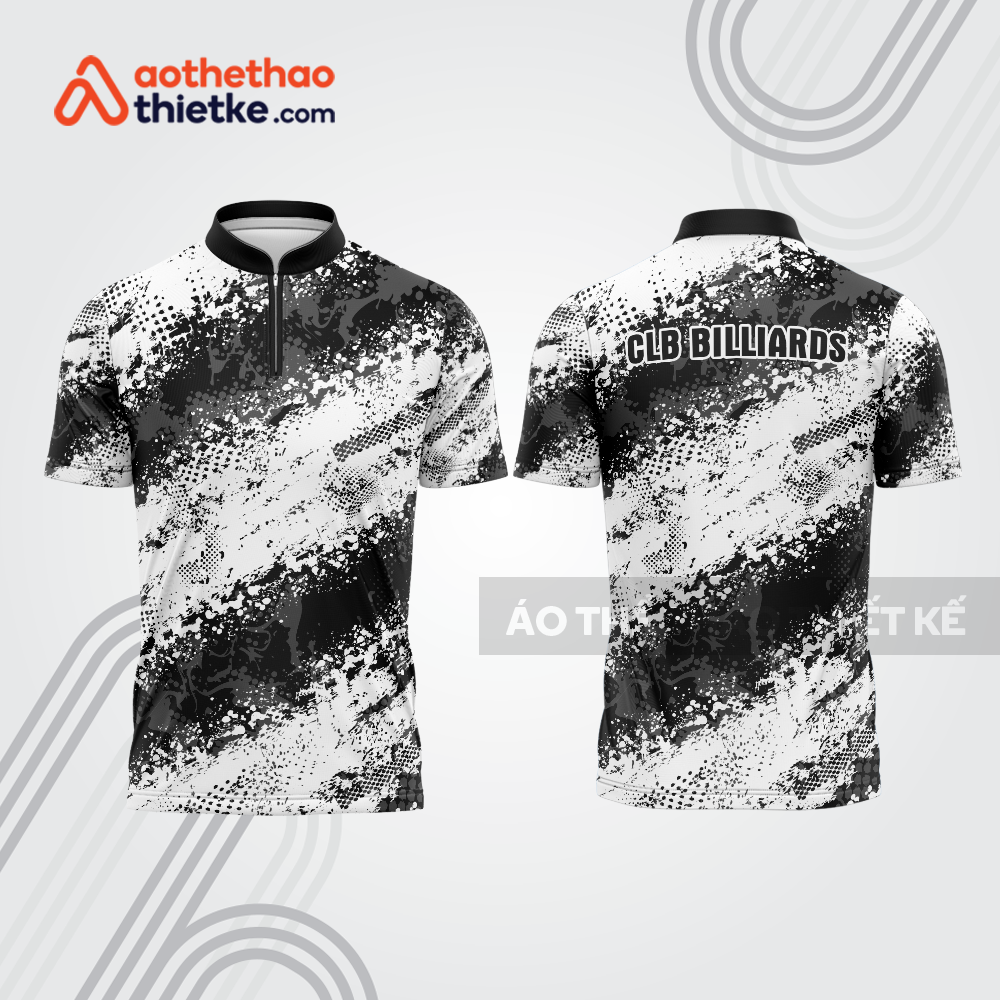 Mẫu thiết kế áo khóa kéo đồng phục CLB bida bab862