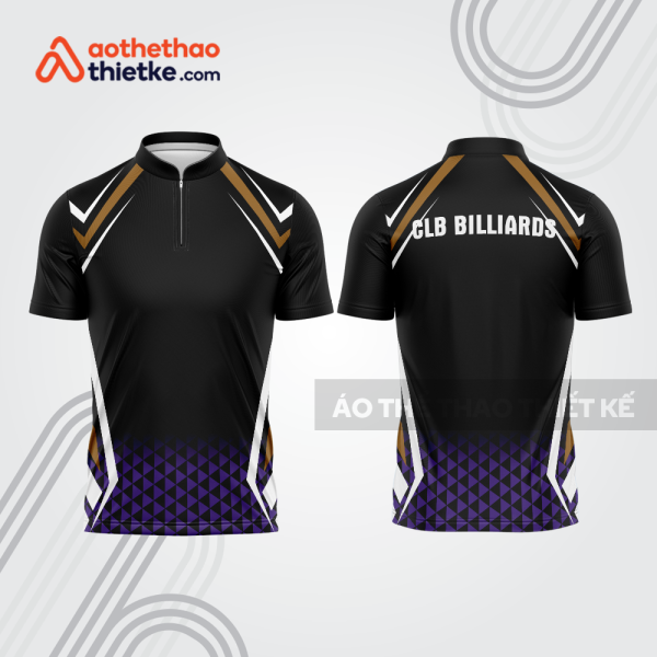 Mẫu thiết kế áo khóa kéo đồng phục CLB bida bab866