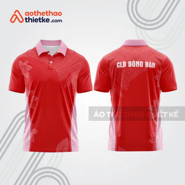 Mẫu thiết kế áo polo đồng phục thi đấu bóng bàn bb1006