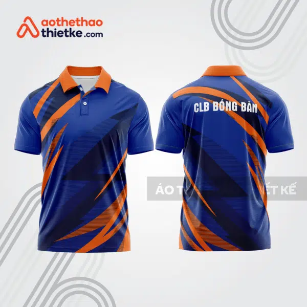 Mẫu thiết kế áo polo đồng phục thi đấu bóng bàn bb1007