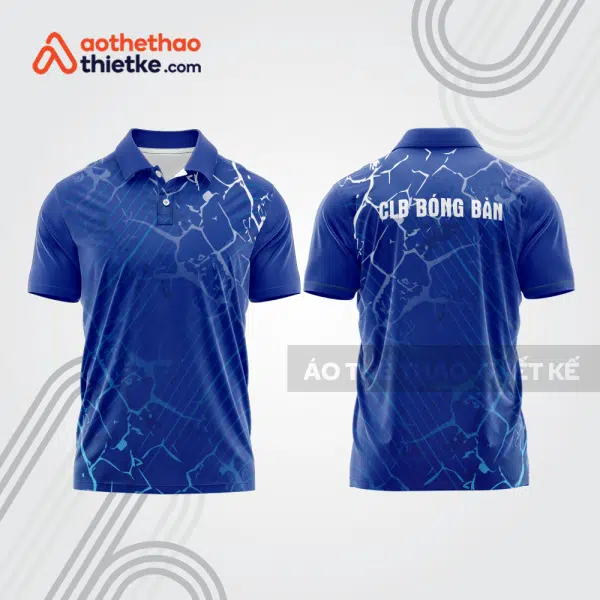 Mẫu thiết kế áo polo đồng phục thi đấu bóng bàn bb1008
