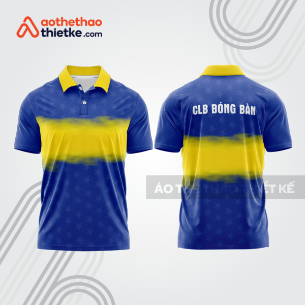 Mẫu thiết kế áo polo đồng phục thi đấu bóng bàn bb1026
