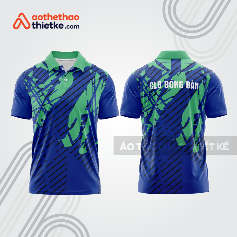 Mẫu thiết kế áo polo đồng phục thi đấu bóng bàn bb1028