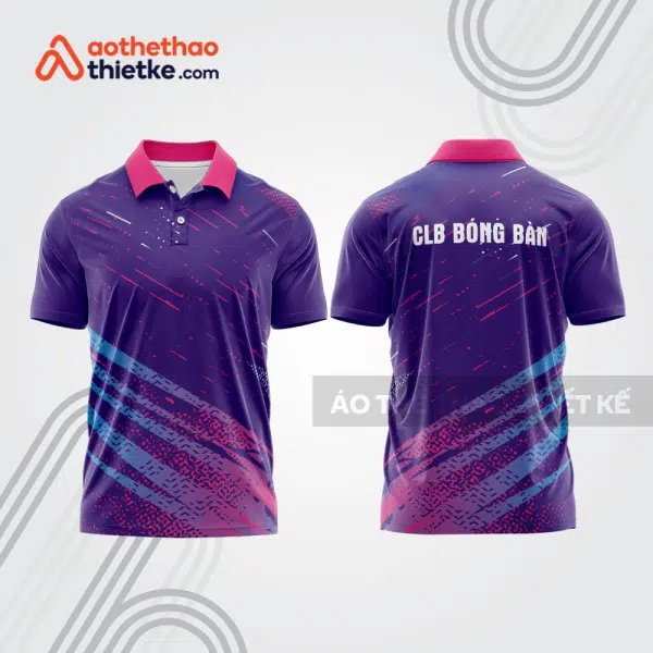 Mẫu thiết kế áo polo đồng phục thi đấu bóng bàn bb1031
