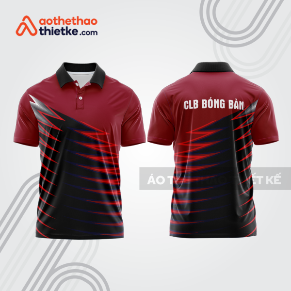 Mẫu thiết kế áo polo đồng phục thi đấu bóng bàn bb1033