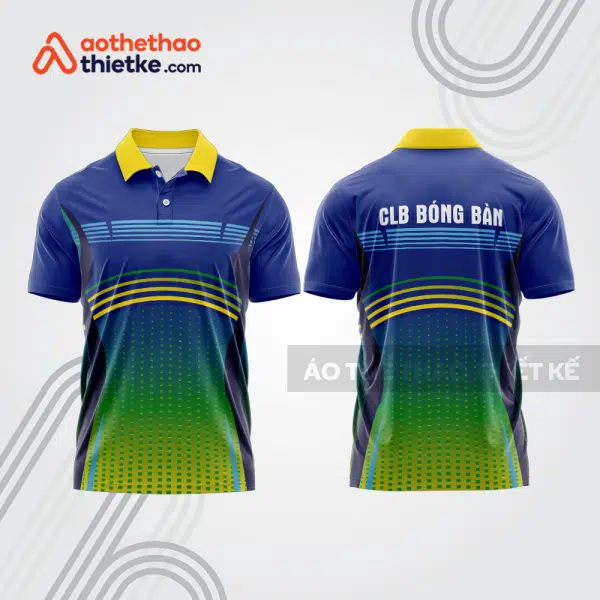 Mẫu thiết kế áo polo đồng phục thi đấu bóng bàn bb1036