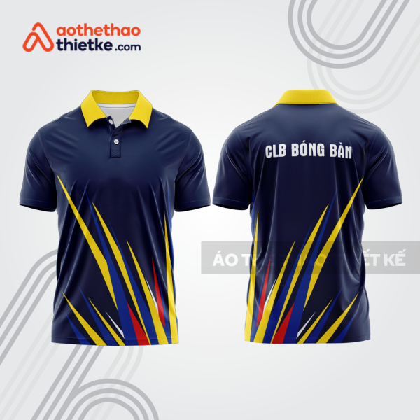Mẫu thiết kế áo polo đồng phục thi đấu bóng bàn bb1037