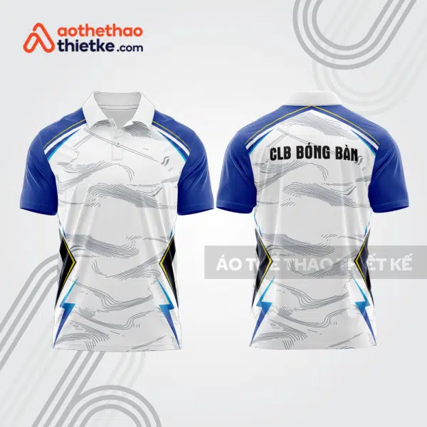 Mẫu thiết kế áo polo đồng phục thi đấu bóng bàn bb1038
