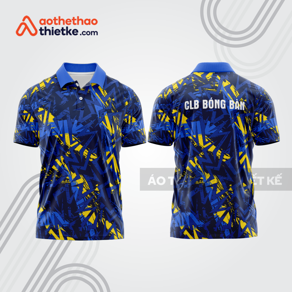 Mẫu thiết kế áo polo đồng phục thi đấu bóng bàn bb1039