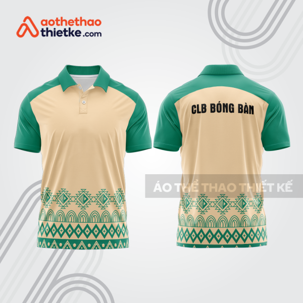 Mẫu thiết kế áo polo đồng phục thi đấu bóng bàn bb1053