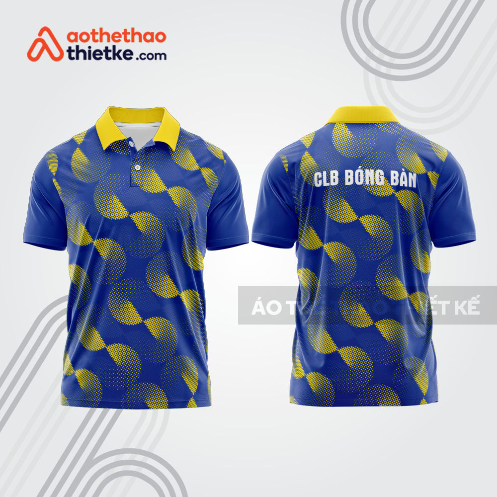 Mẫu thiết kế áo polo đồng phục thi đấu bóng bàn bb1058
