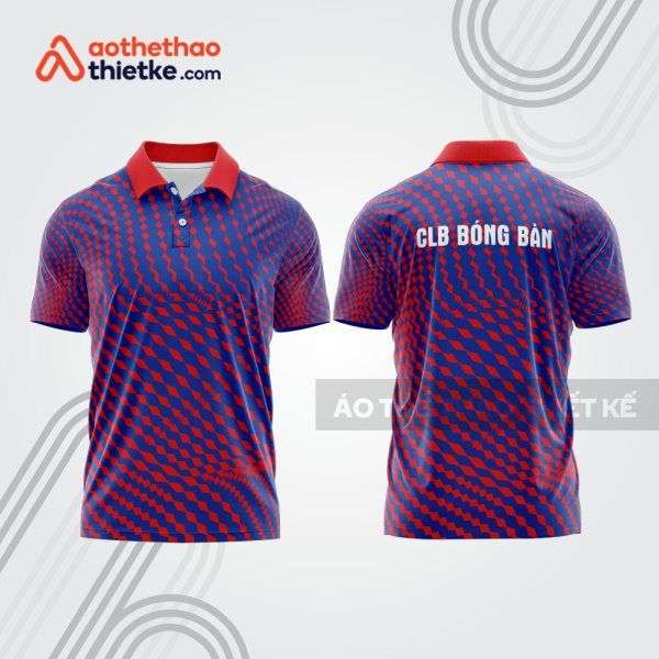 Mẫu thiết kế áo polo đồng phục thi đấu bóng bàn bb1059