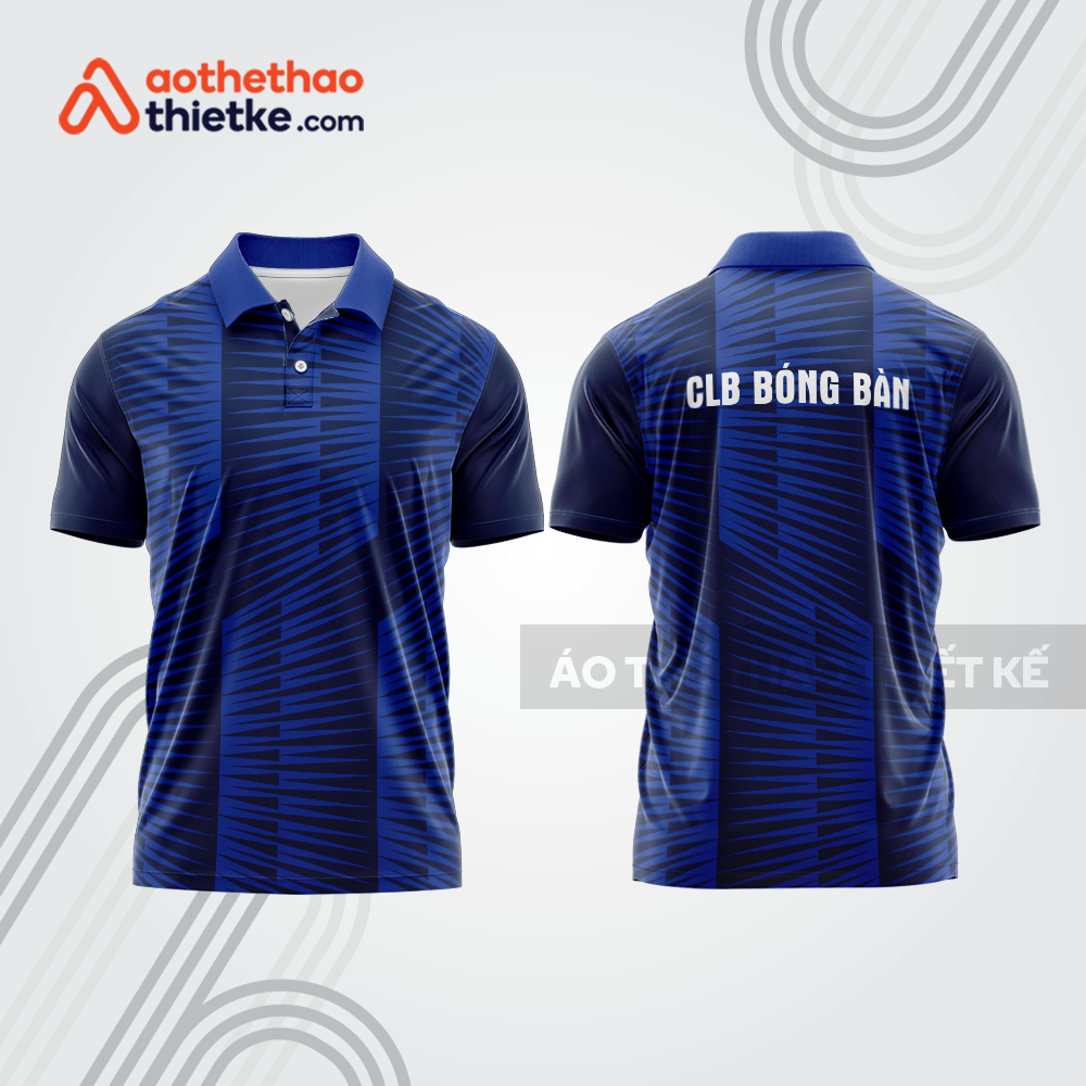 Mẫu thiết kế áo polo đồng phục thi đấu bóng bàn bb1068
